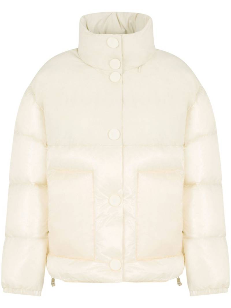 Armani Exchange high neck padded jacket - White von Armani Exchange