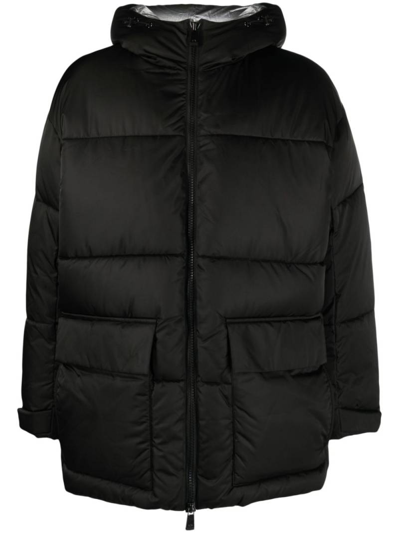 Armani Exchange hooded puffer coat - Black von Armani Exchange