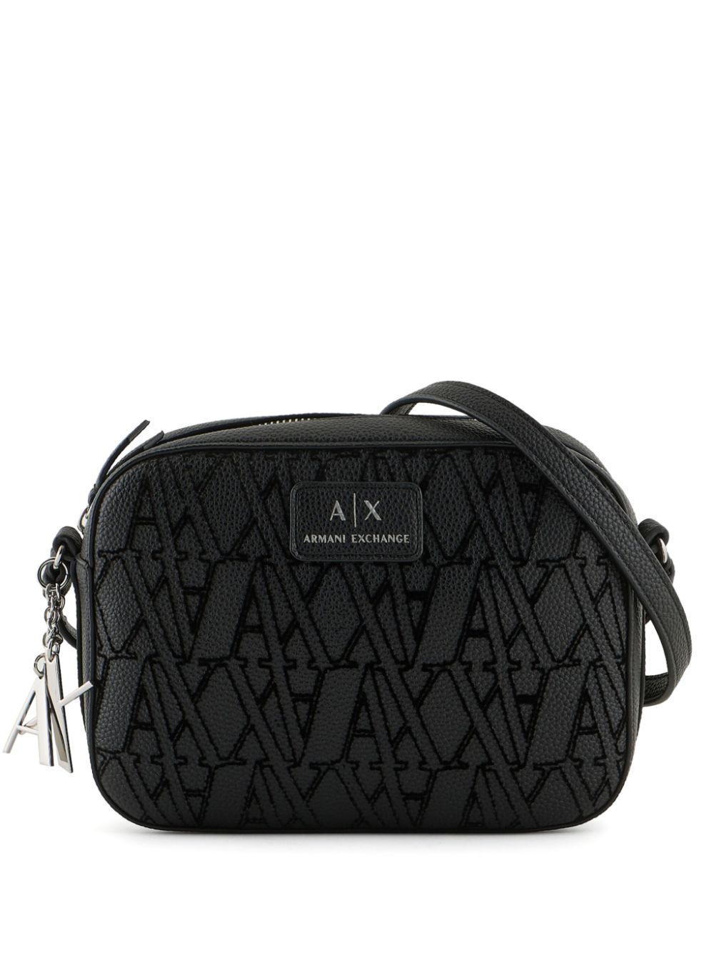 Armani Exchange jacquard pattern cross bag - Black von Armani Exchange