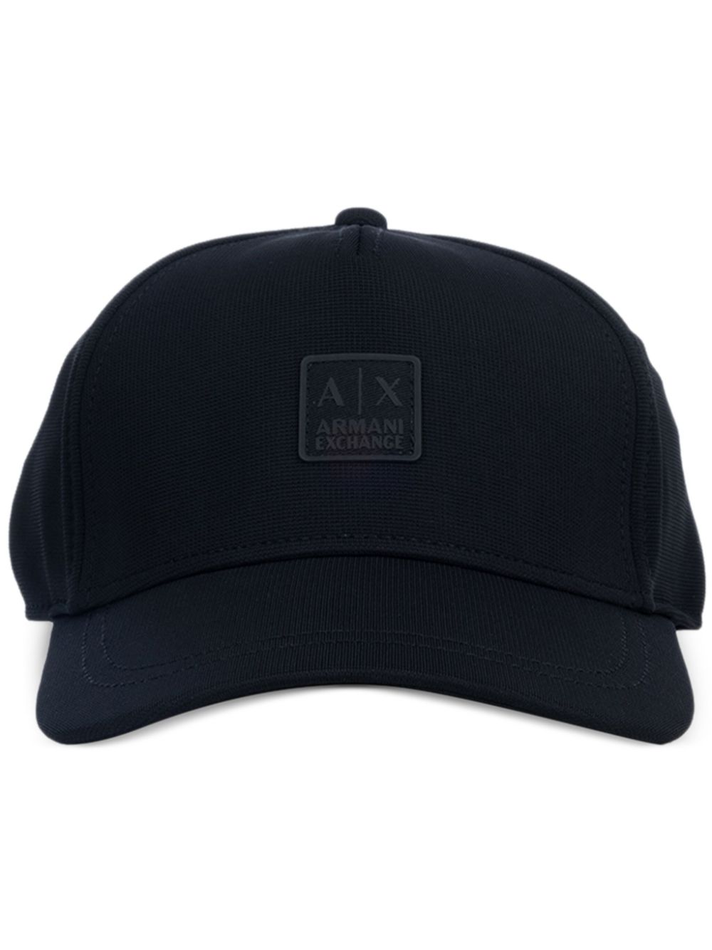 Armani Exchange logo-appliqué cap - Black von Armani Exchange