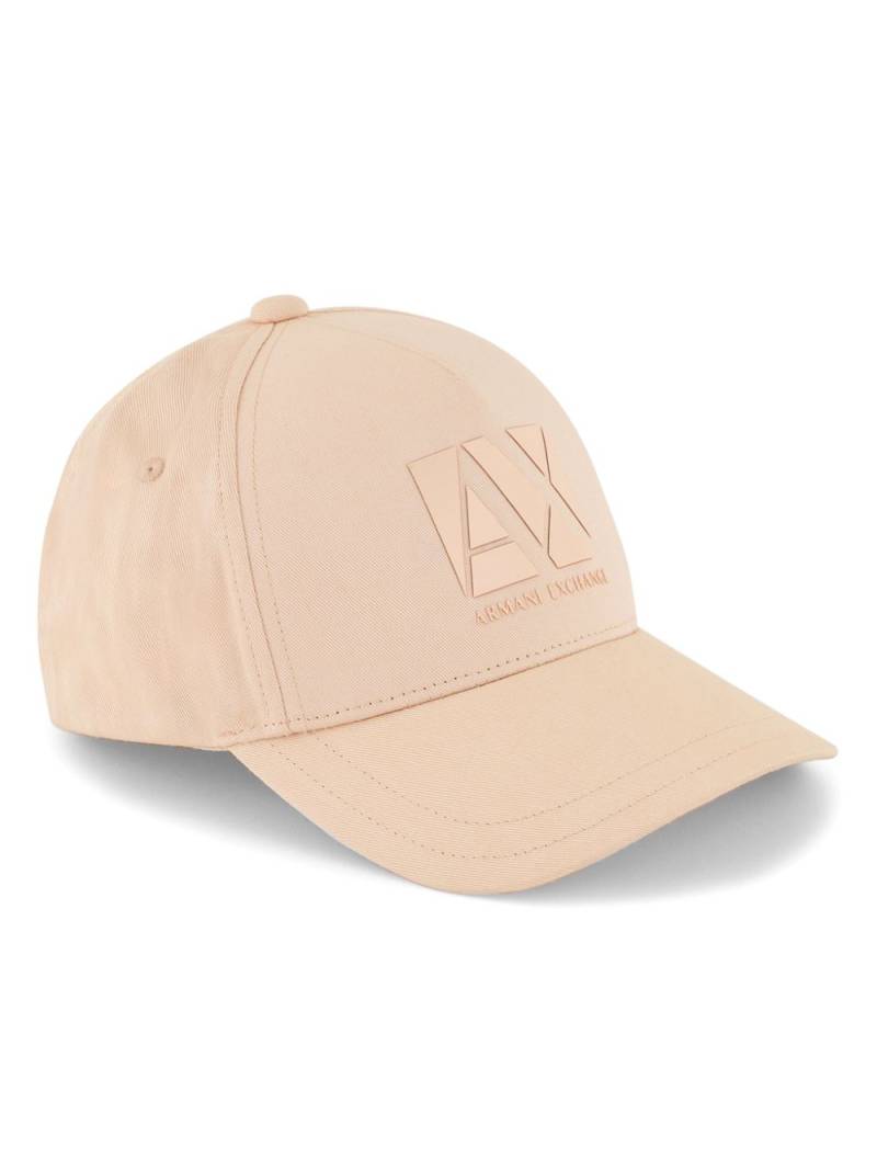 Armani Exchange logo-appliqué cotton cap - Neutrals von Armani Exchange