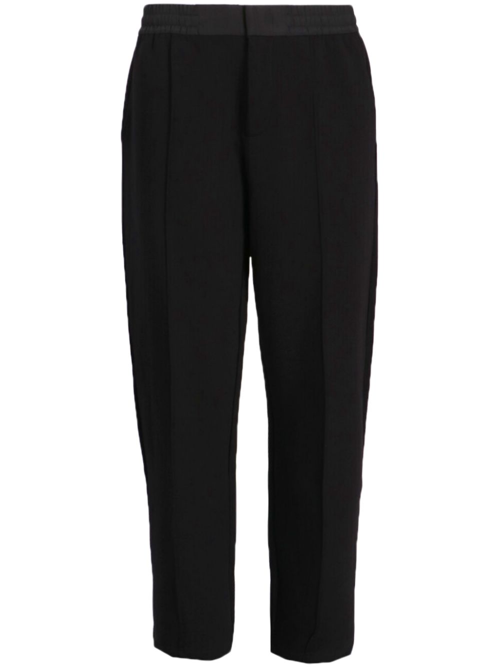 Armani Exchange logo-appliquéd trousers - Black von Armani Exchange