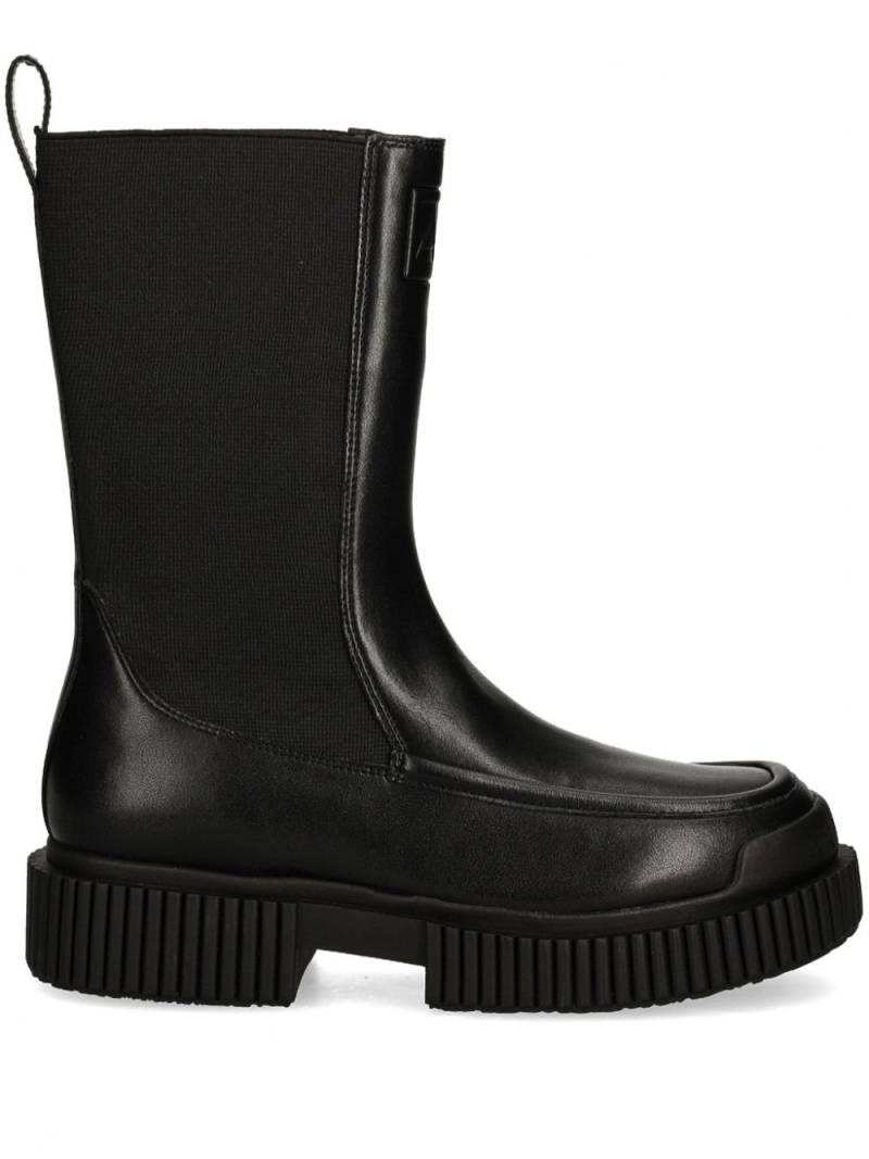 Armani Exchange logo-debossed boots - Black von Armani Exchange