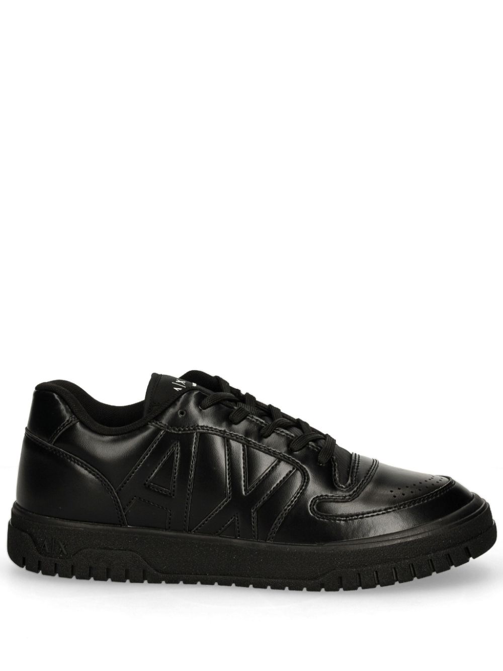 Armani Exchange logo-debossed sneakers - Black von Armani Exchange