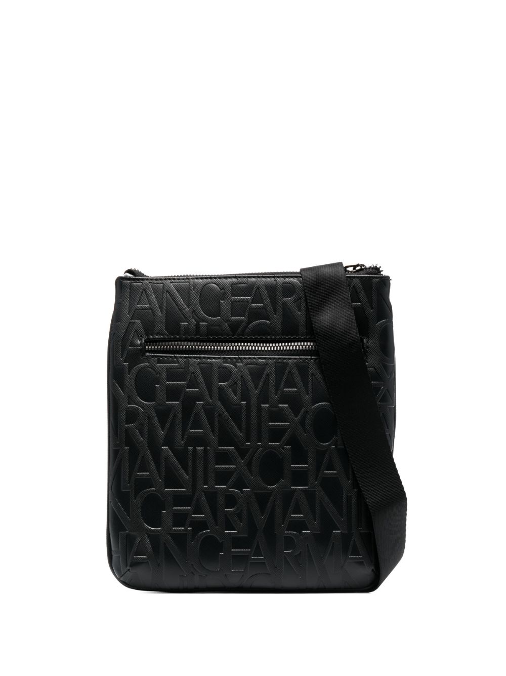 Armani Exchange logo-embossed messenger bag - Black von Armani Exchange