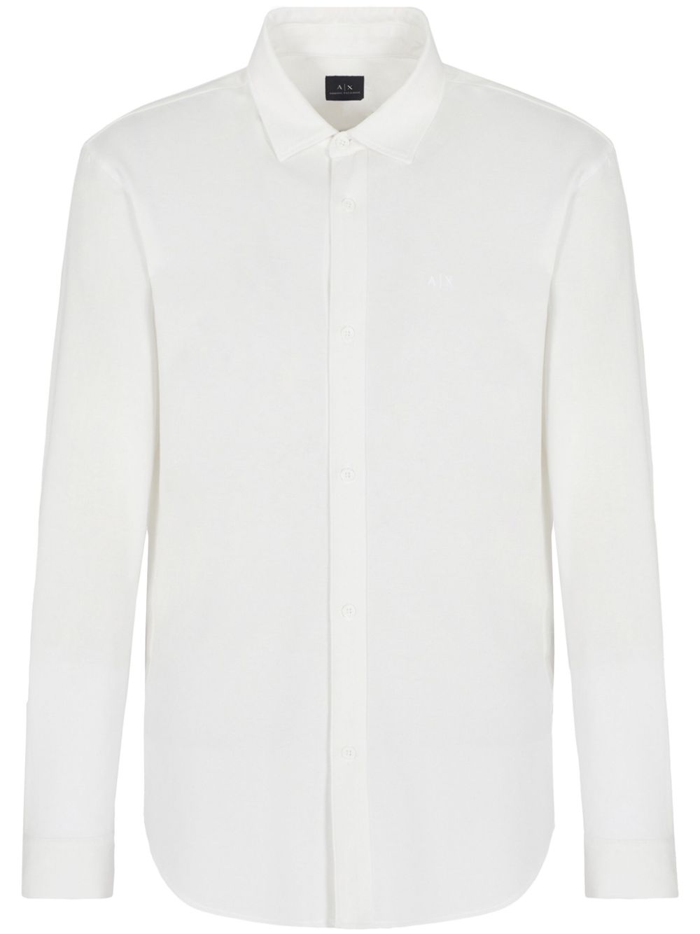 Armani Exchange logo-embroidered shirt - White von Armani Exchange