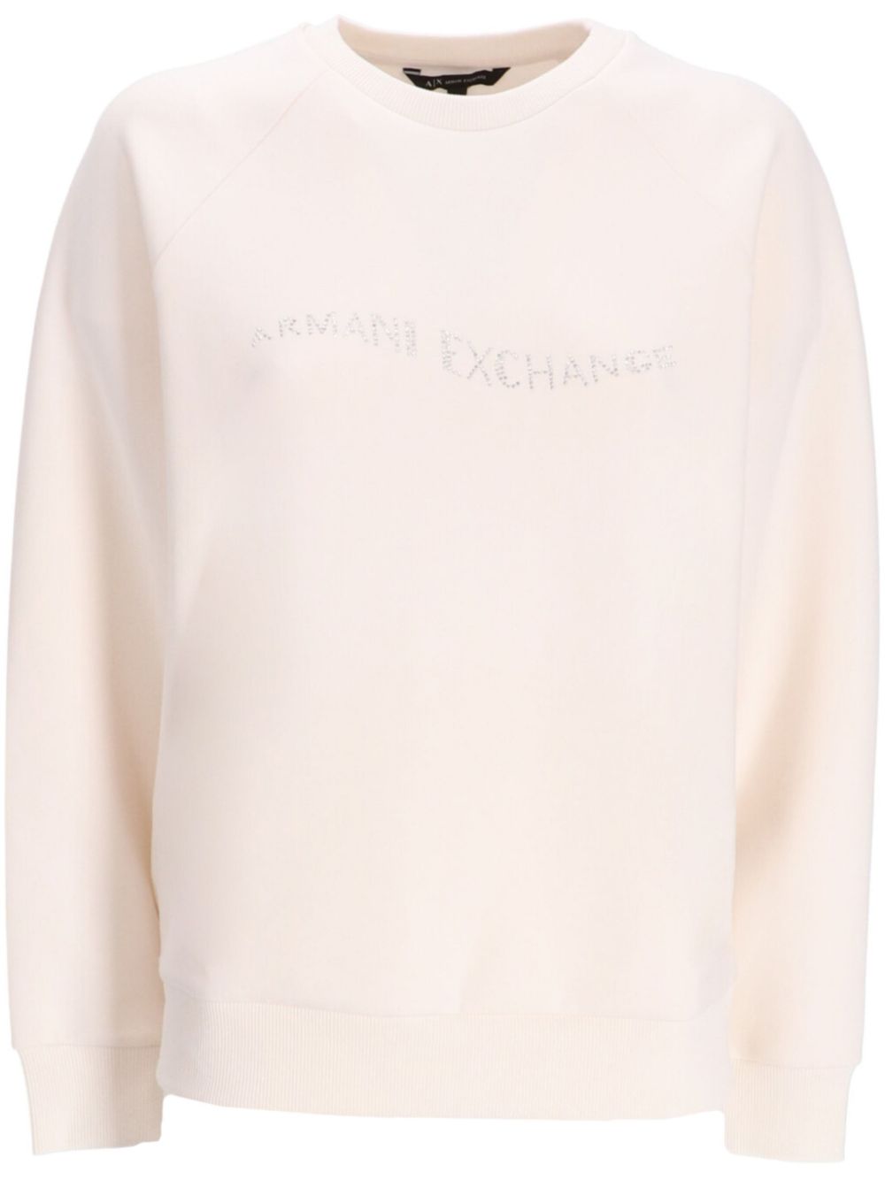 Armani Exchange logo-embroidered sweatshirt - White von Armani Exchange