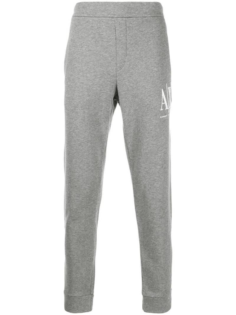 Armani Exchange logo embroidered track pants - Grey von Armani Exchange