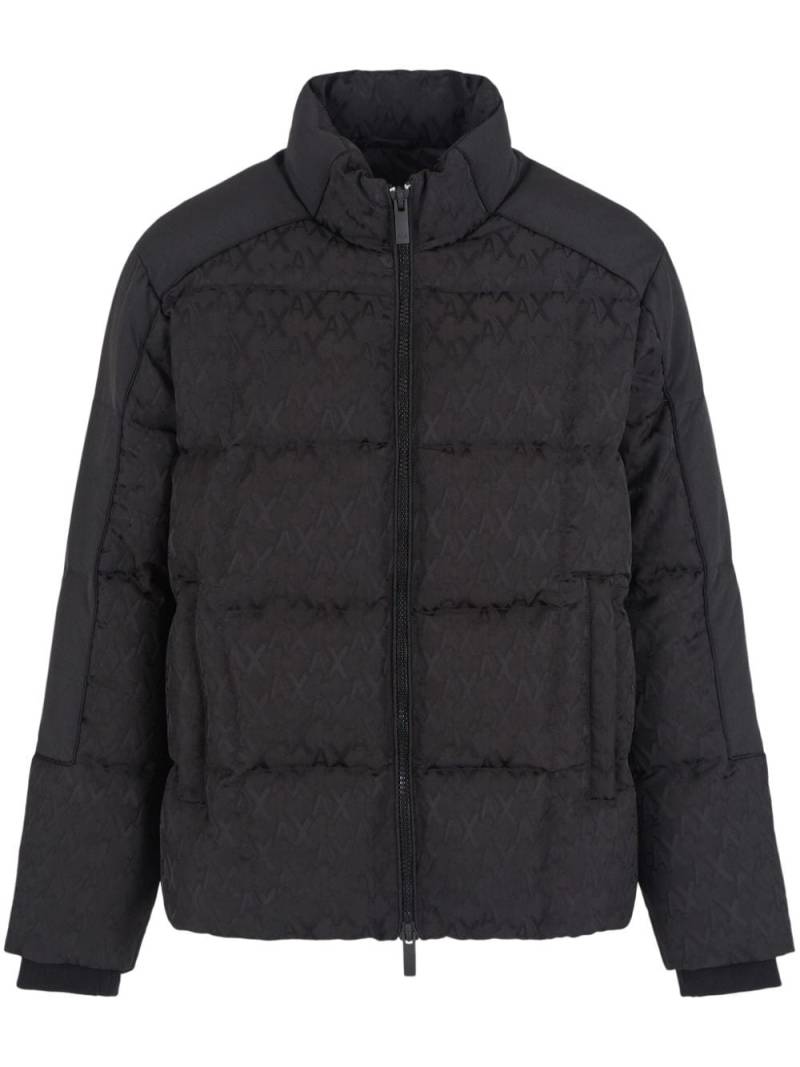 Armani Exchange logo-jacquard jacket - Blue von Armani Exchange