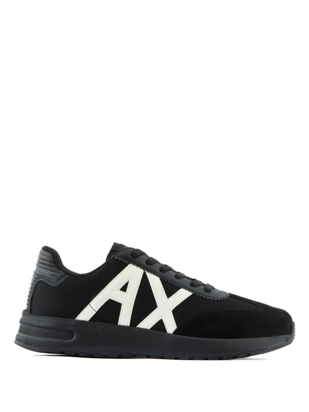 Armani Exchange logo-patch panelled-design sneakers - Black von Armani Exchange