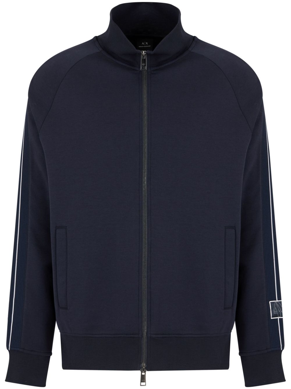 Armani Exchange logo-patch sweatshirt - Blue von Armani Exchange