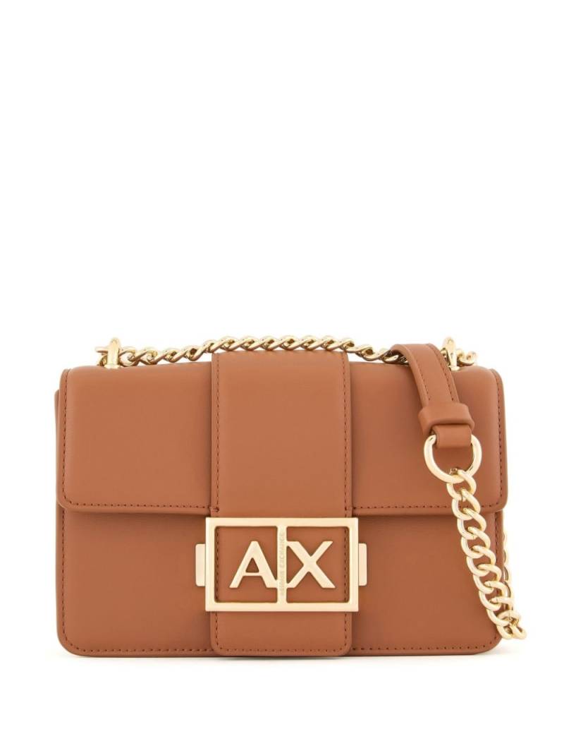 Armani Exchange logo plaque cross bag - Brown von Armani Exchange