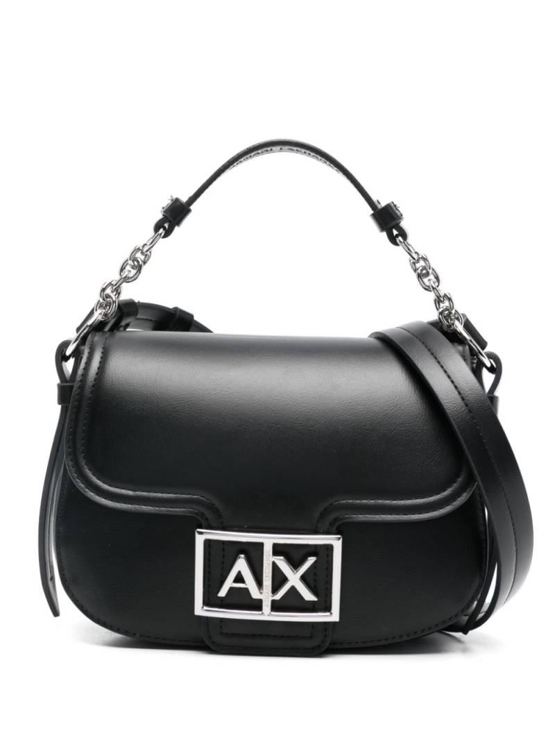 Armani Exchange logo-plaque cross body bag - Black von Armani Exchange