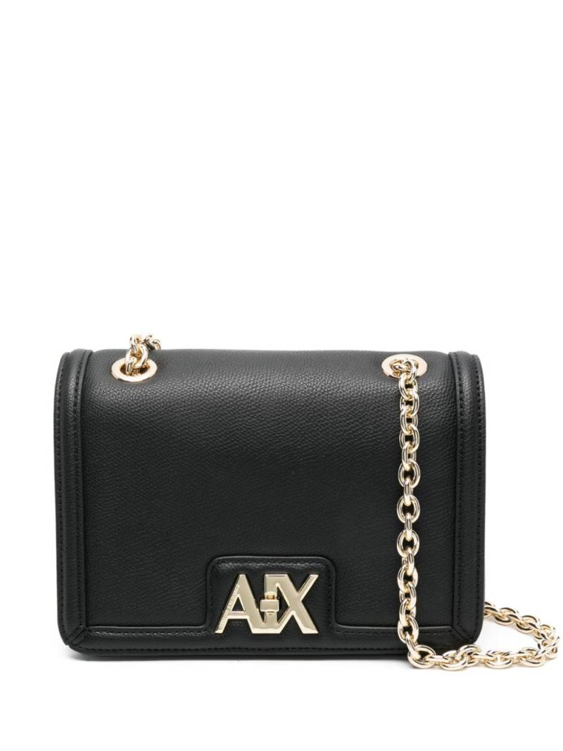 Armani Exchange logo-plaque cross body bag - Black von Armani Exchange