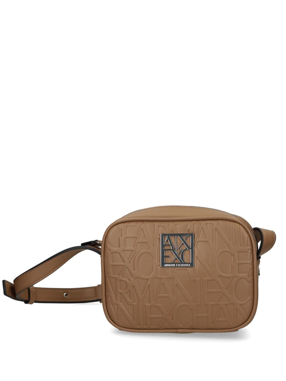 Armani Exchange logo-plaque camera bag - Neutrals von Armani Exchange