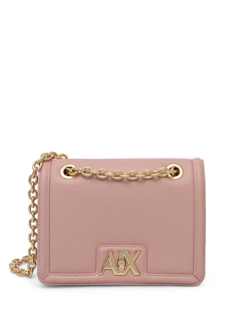 Armani Exchange logo-plaque cross body bag - Pink von Armani Exchange