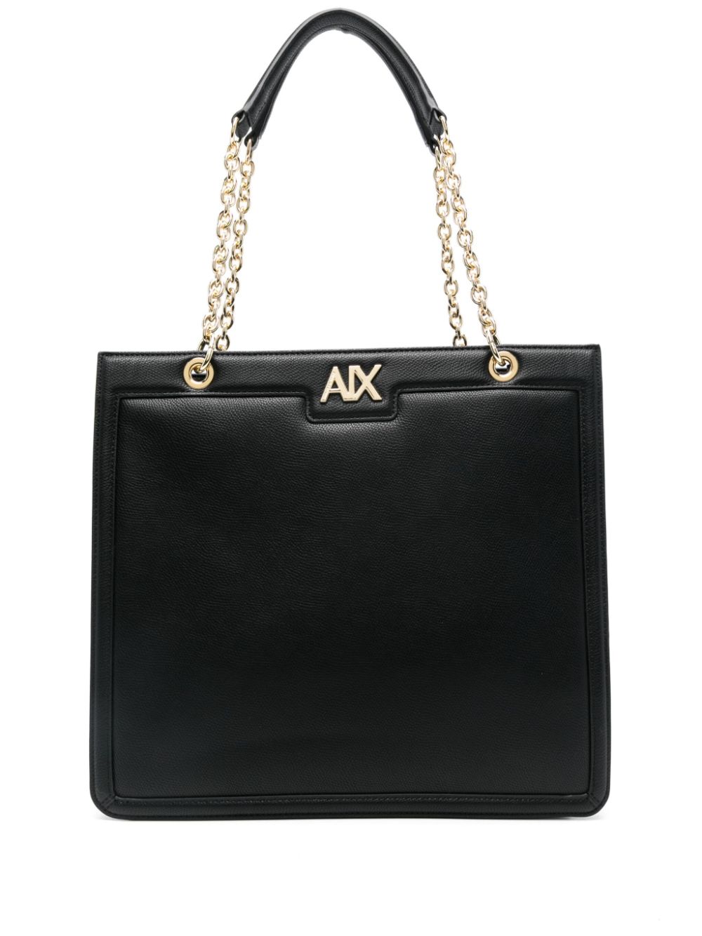 Armani Exchange logo-plaque shoulder bag - Black von Armani Exchange