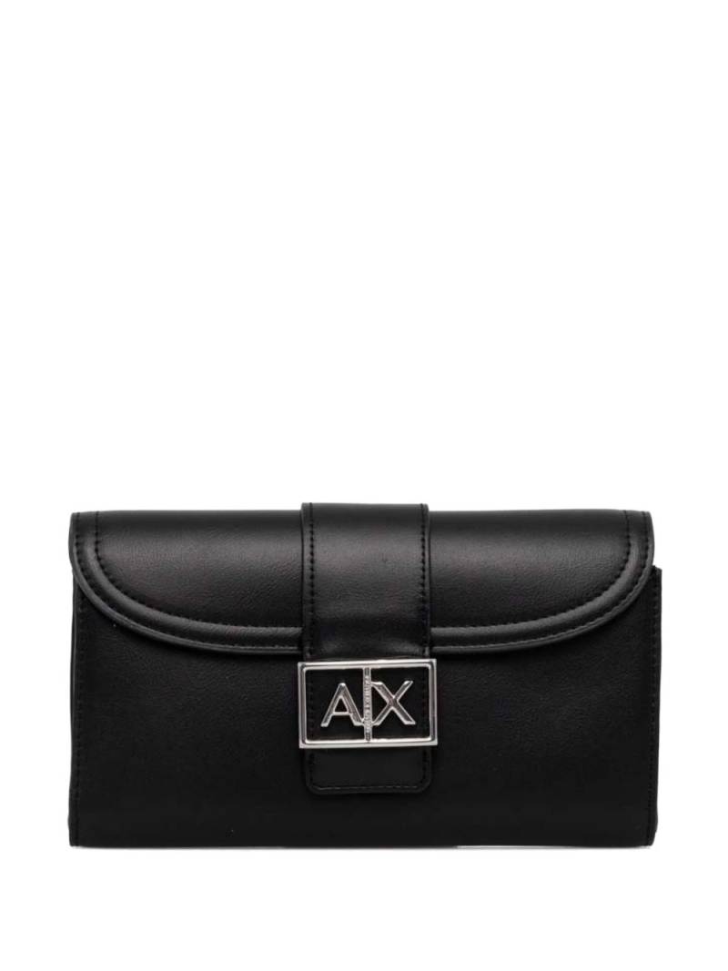 Armani Exchange logo-plaque wallet - Black von Armani Exchange