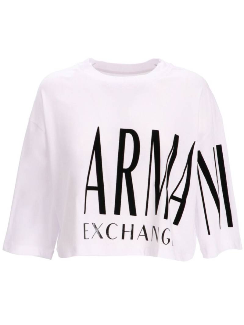 Armani Exchange logo-print T-shirt - White von Armani Exchange