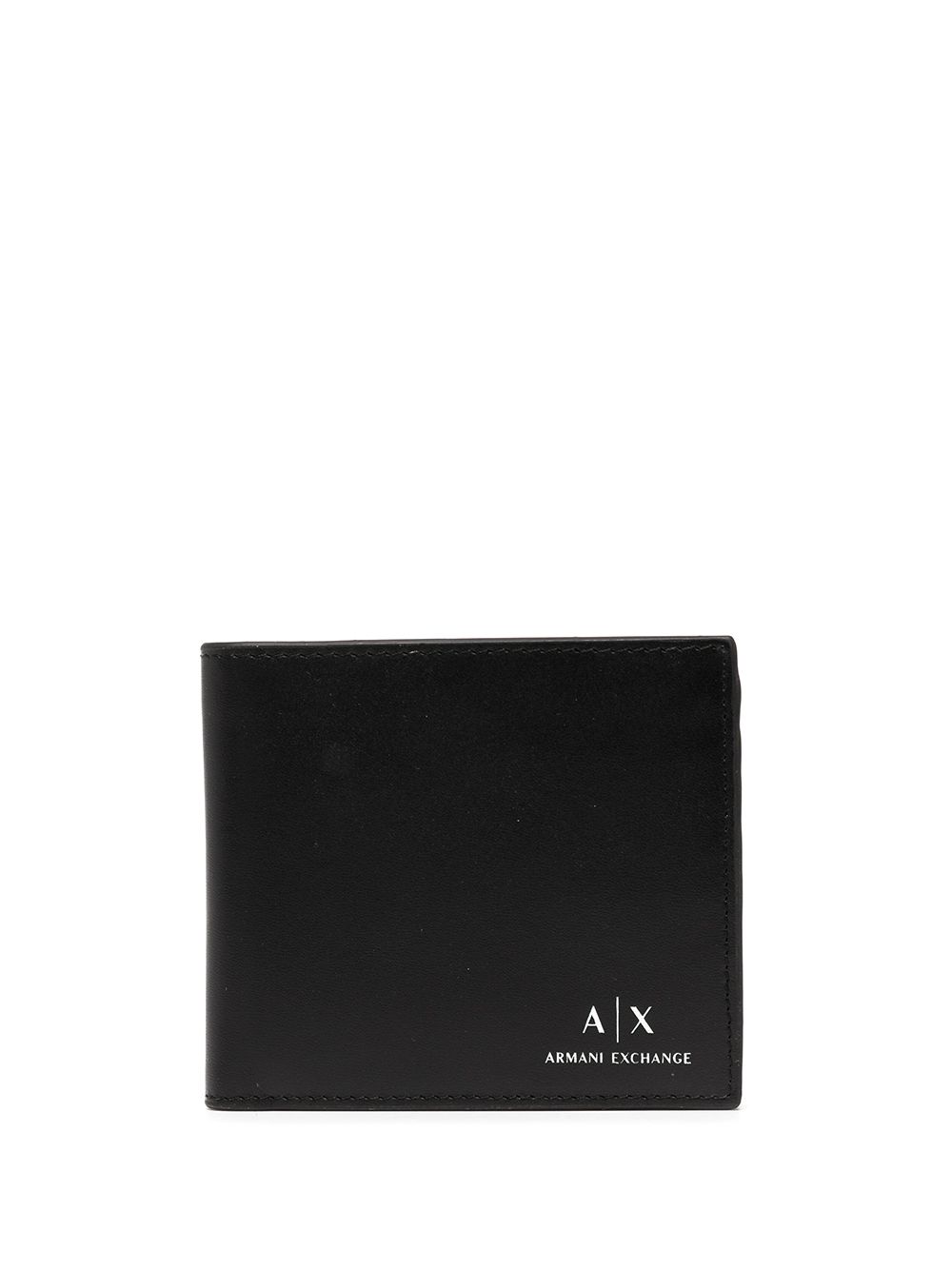 Armani Exchange logo-print bifold wallet - Black von Armani Exchange