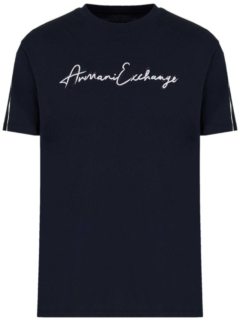 Armani Exchange logo-print cotton T-shirt - Black von Armani Exchange