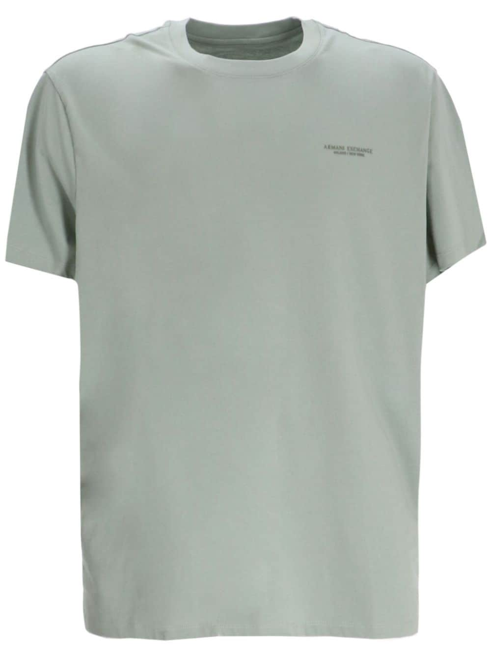 Armani Exchange logo-print cotton T-shirt - Green von Armani Exchange