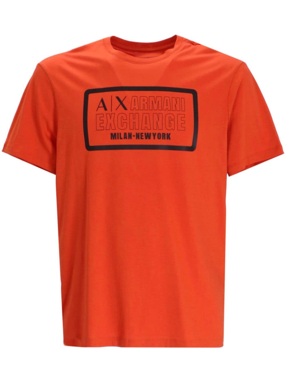 Armani Exchange logo-print cotton T-shirt - Orange von Armani Exchange