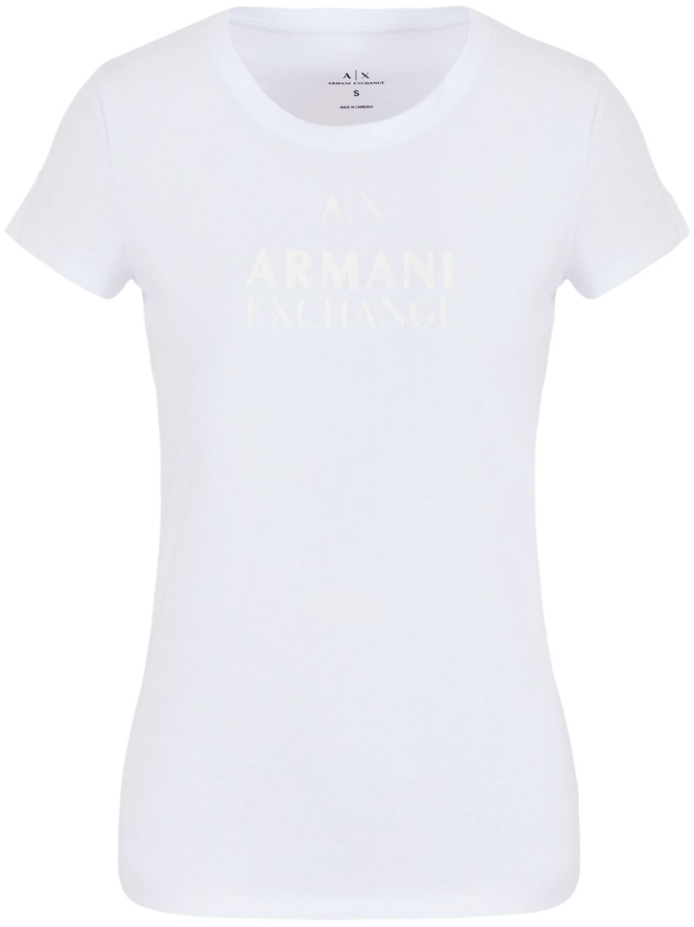 Armani Exchange logo-print cotton T-shirt - White von Armani Exchange