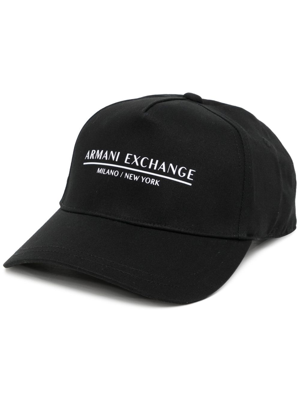 Armani Exchange logo-print cotton cap - Black von Armani Exchange