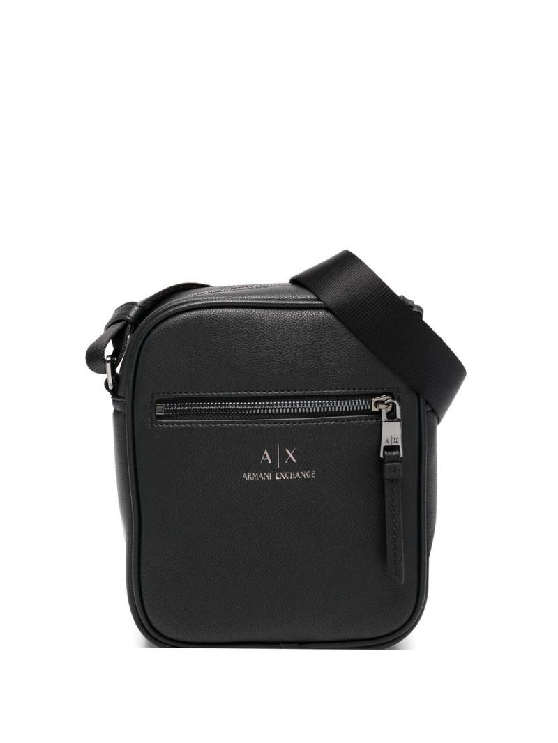 Armani Exchange logo-print messenger bag - Black von Armani Exchange