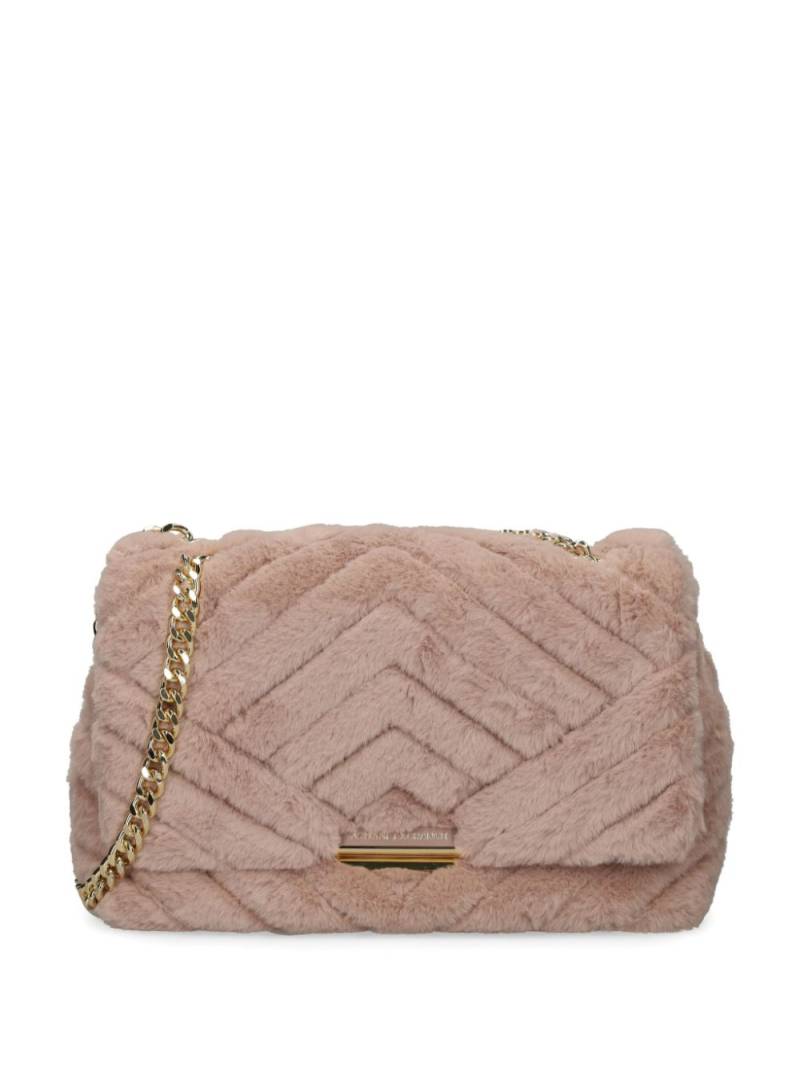 Armani Exchange logo-plaque shoulder bag - Pink von Armani Exchange