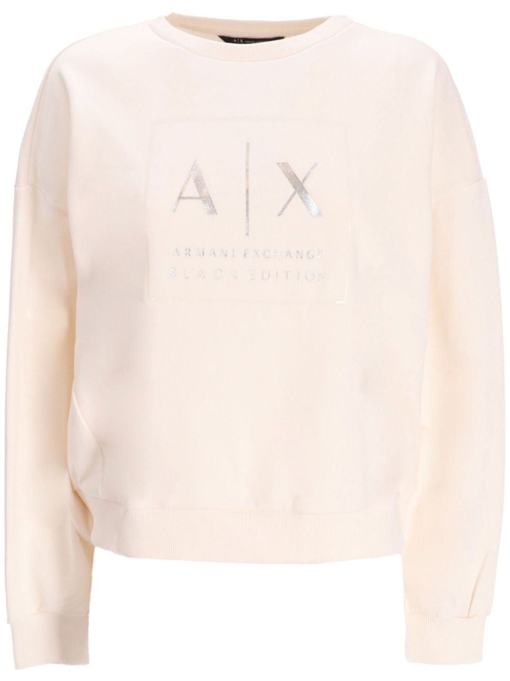 Armani Exchange logo-print sweater - White von Armani Exchange