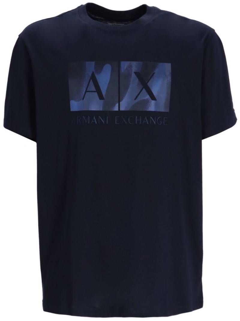 Armani Exchange logo-print t-shirt - Blue von Armani Exchange