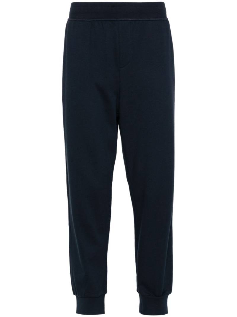 Armani Exchange logo-print tapered trousers - Blue von Armani Exchange