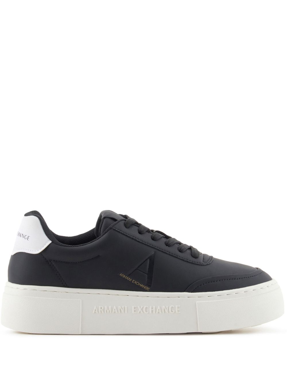 Armani Exchange logo sneakers - Black von Armani Exchange