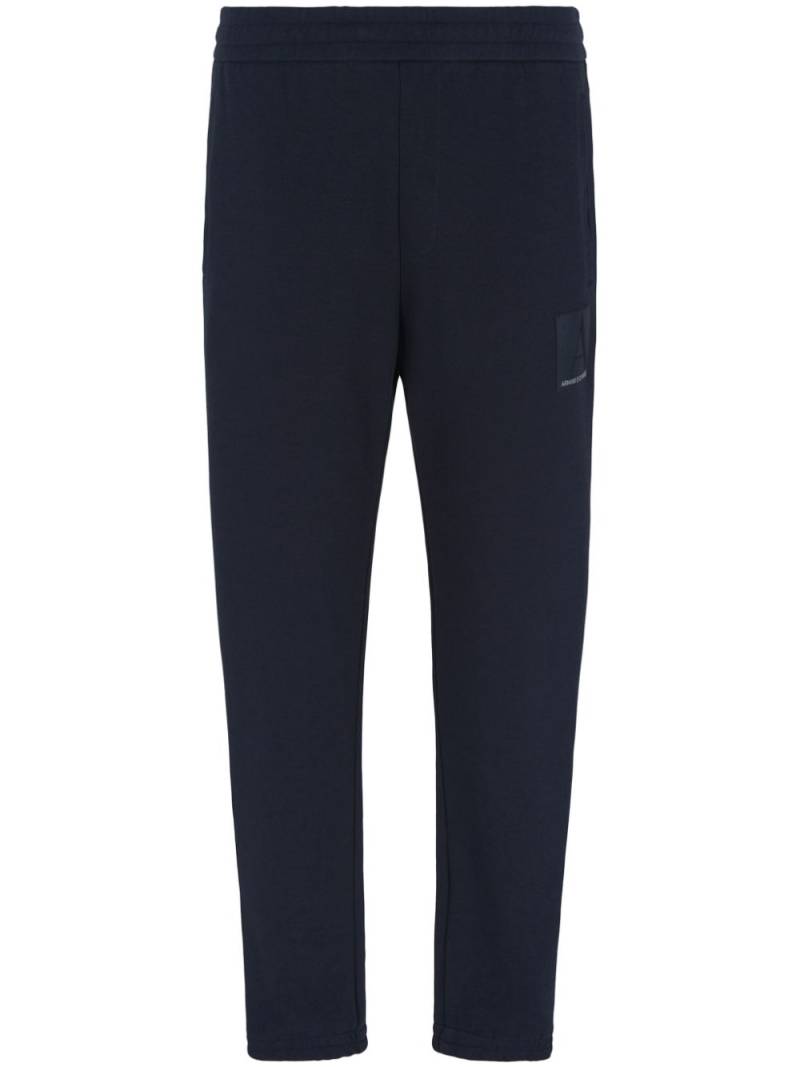 Armani Exchange logo straight-leg trousers - Blue von Armani Exchange