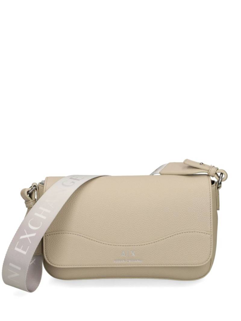 Armani Exchange logo-strap cross body bag - Neutrals von Armani Exchange