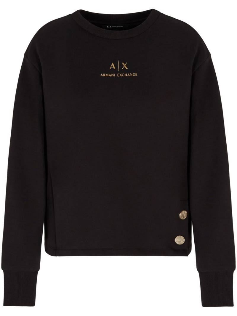 Armani Exchange logo sweatshirt - Black von Armani Exchange