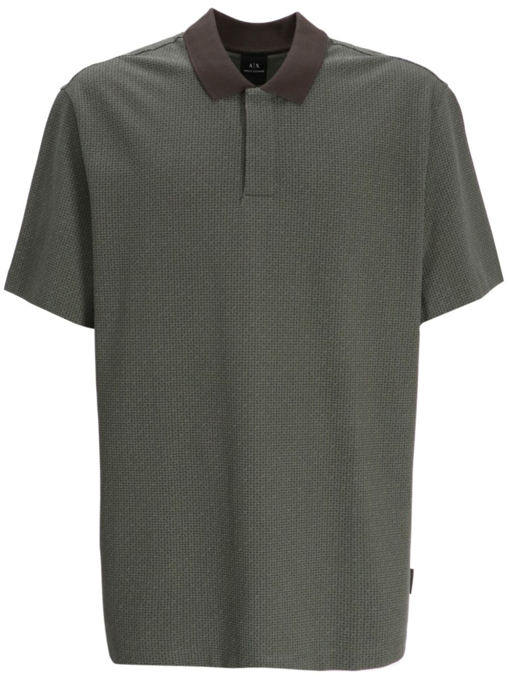 Armani Exchange logo-tag polo shirt - Green von Armani Exchange