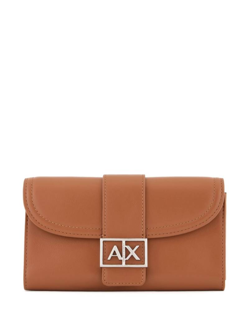 Armani Exchange logo wallet - Brown von Armani Exchange