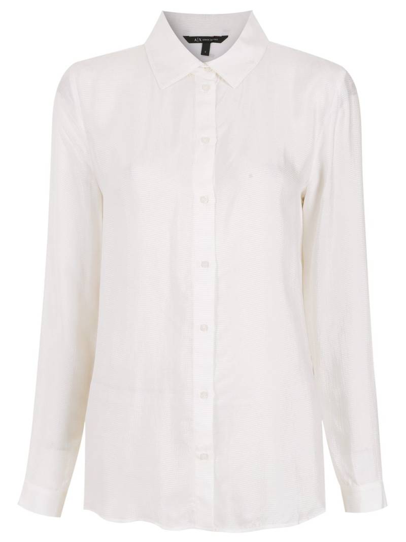 Armani Exchange long-sleeve shirt - White von Armani Exchange