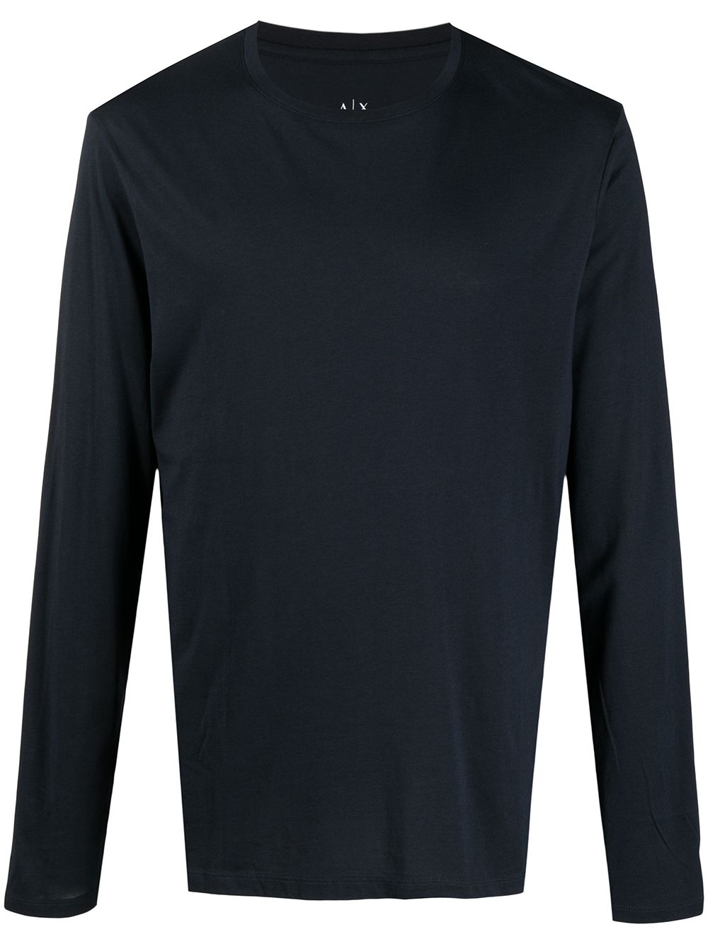 Armani Exchange long-sleeved cotton T-shirt - Blue von Armani Exchange