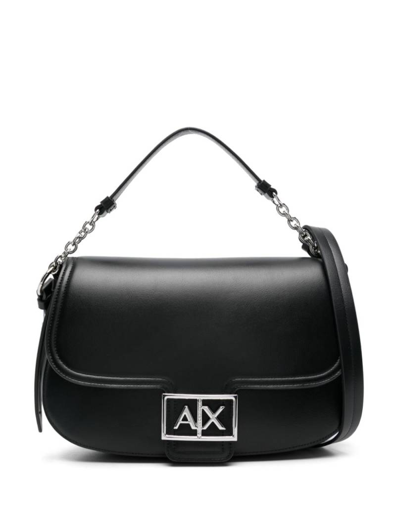 Armani Exchange monogram-plaque cross body bag - Black von Armani Exchange