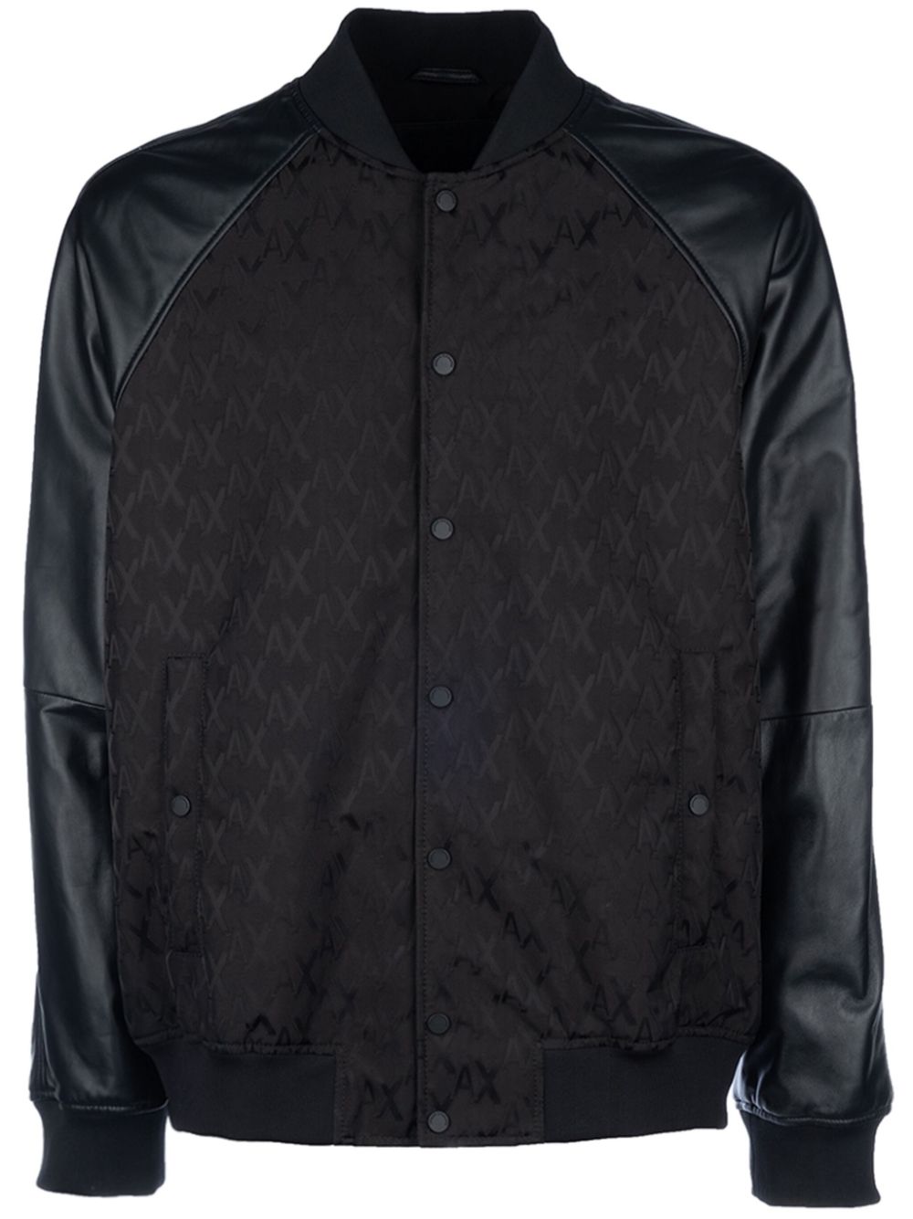 Armani Exchange monogram-print bomber jacket - Black von Armani Exchange