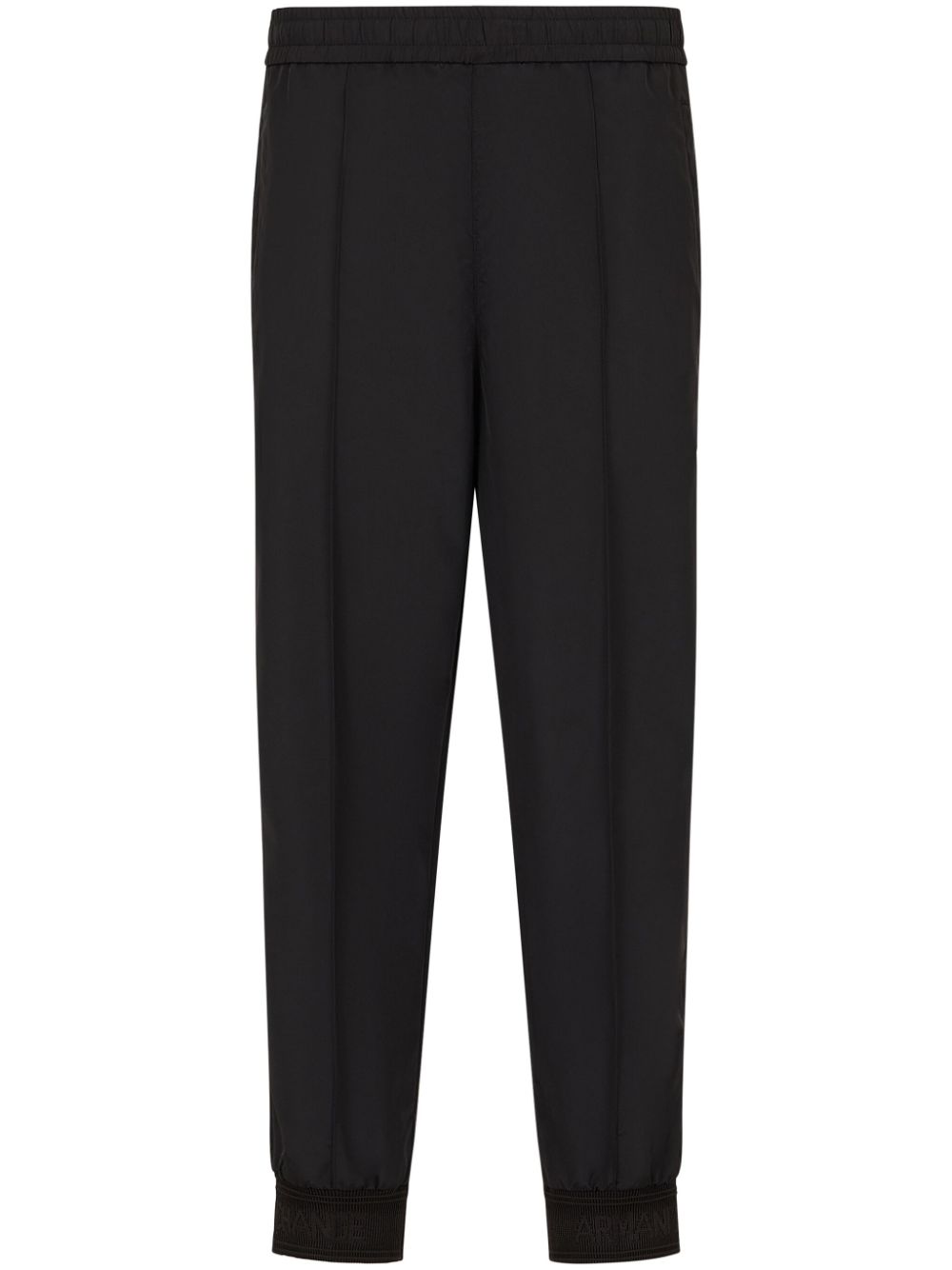 Armani Exchange pleat-detail drawstring track pants - Black von Armani Exchange