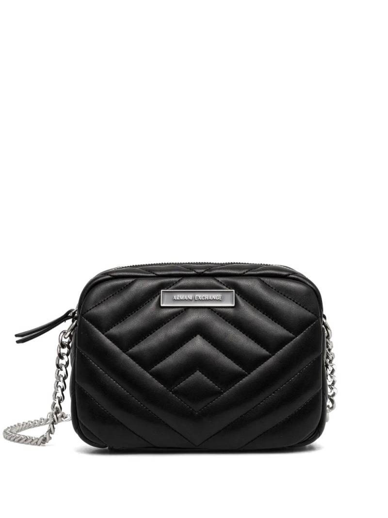 Armani Exchange quilted crossbody bag - Black von Armani Exchange