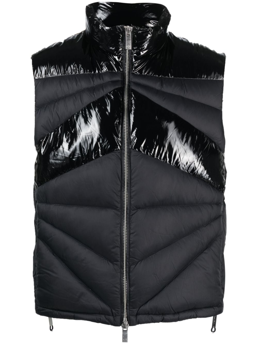 Armani Exchange quilted feather-down gilet - Black von Armani Exchange