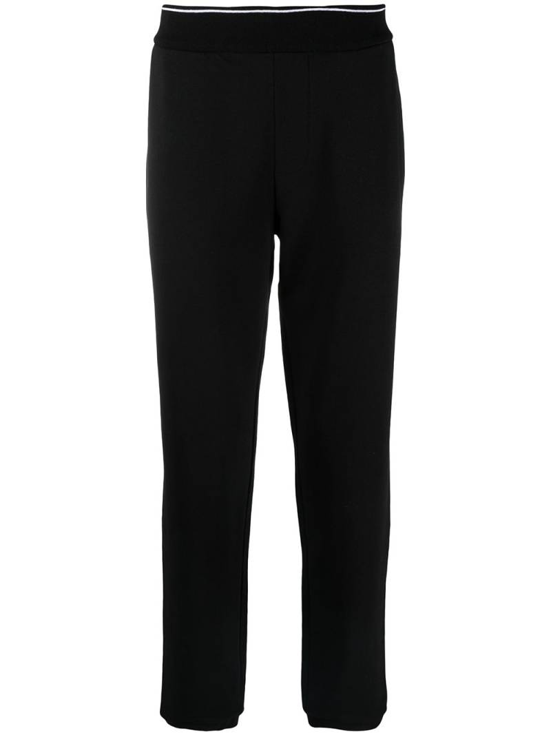 Armani Exchange ribbed-edge track trousers - Black von Armani Exchange