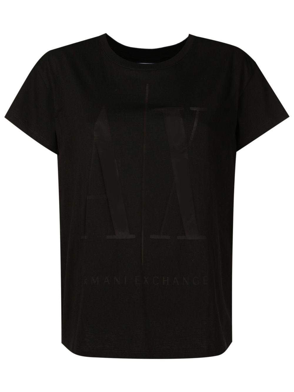 Armani Exchange semi-sheer logo T-shirt - Black von Armani Exchange