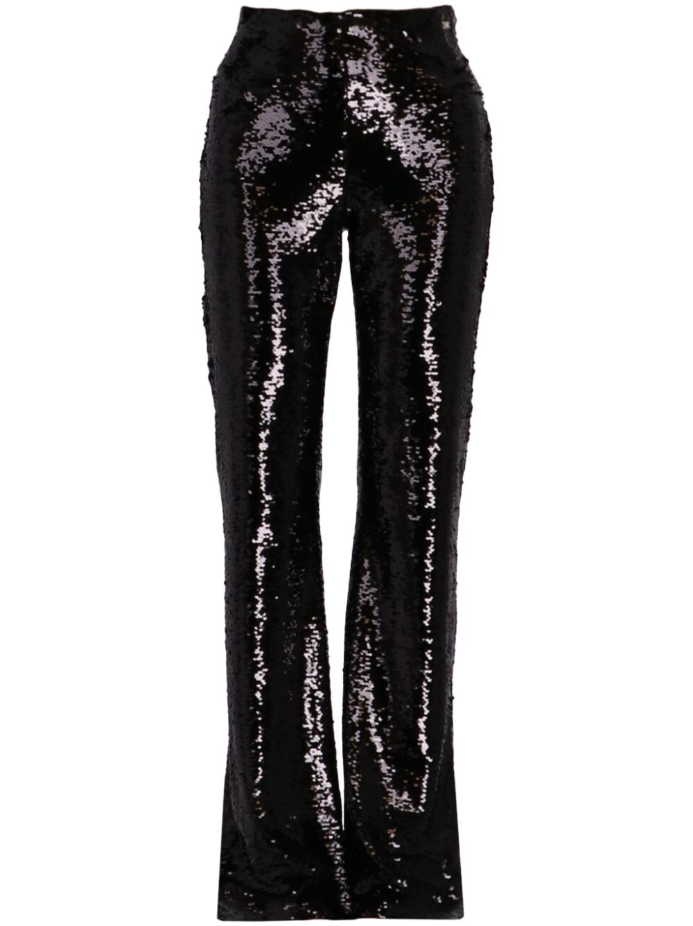 Armani Exchange sequin-embellished flared trousers - Black von Armani Exchange